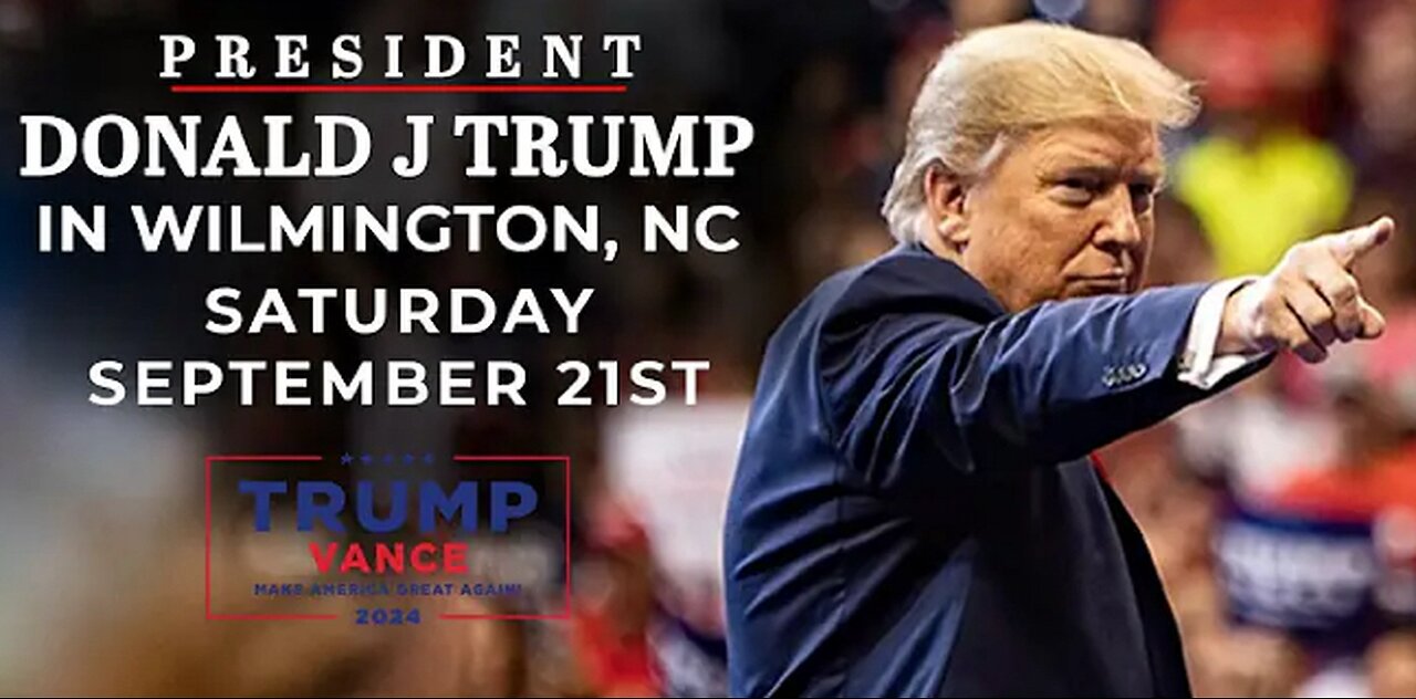 Trump in Wilmington, North Carolina