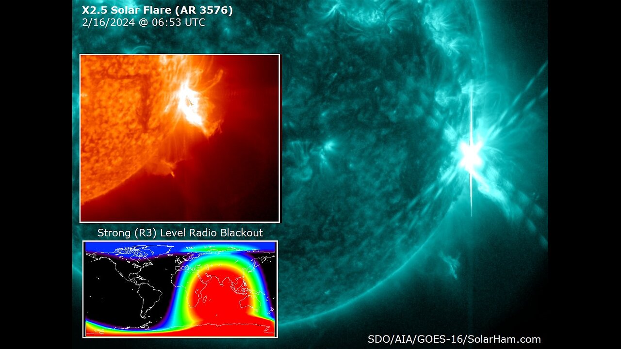 X2.5 Solar Flare - 4th Strongest Flare of Solar Cycle 25