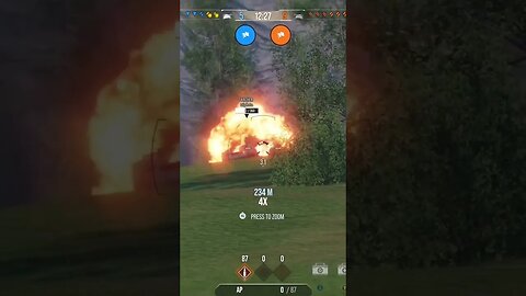 World of Tanks: Got the last shot on this one, partner took most of his health