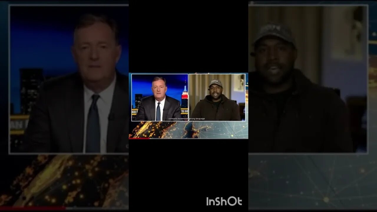 “La-La-La Let Me Finish” Kanye West on Piers Morgan #shorts #kanyewest #kimkardashian