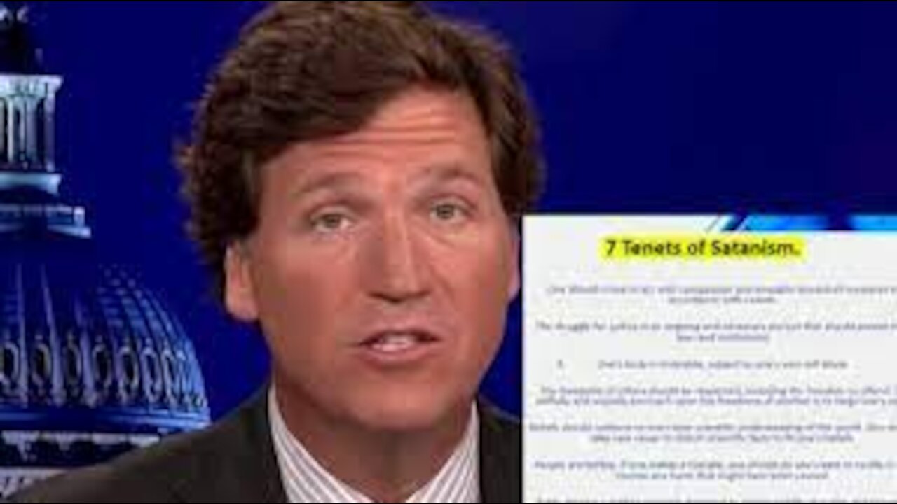 Tucker Carlson Exposes US Military Docs That Uses 7 Tenets of Satanism To Justify Vax Mandate