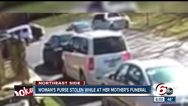 Woman's purse stolen while at her mother's funeral