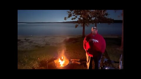 Pat Mayes Lake Fall Tent Camping and Bass Fishing