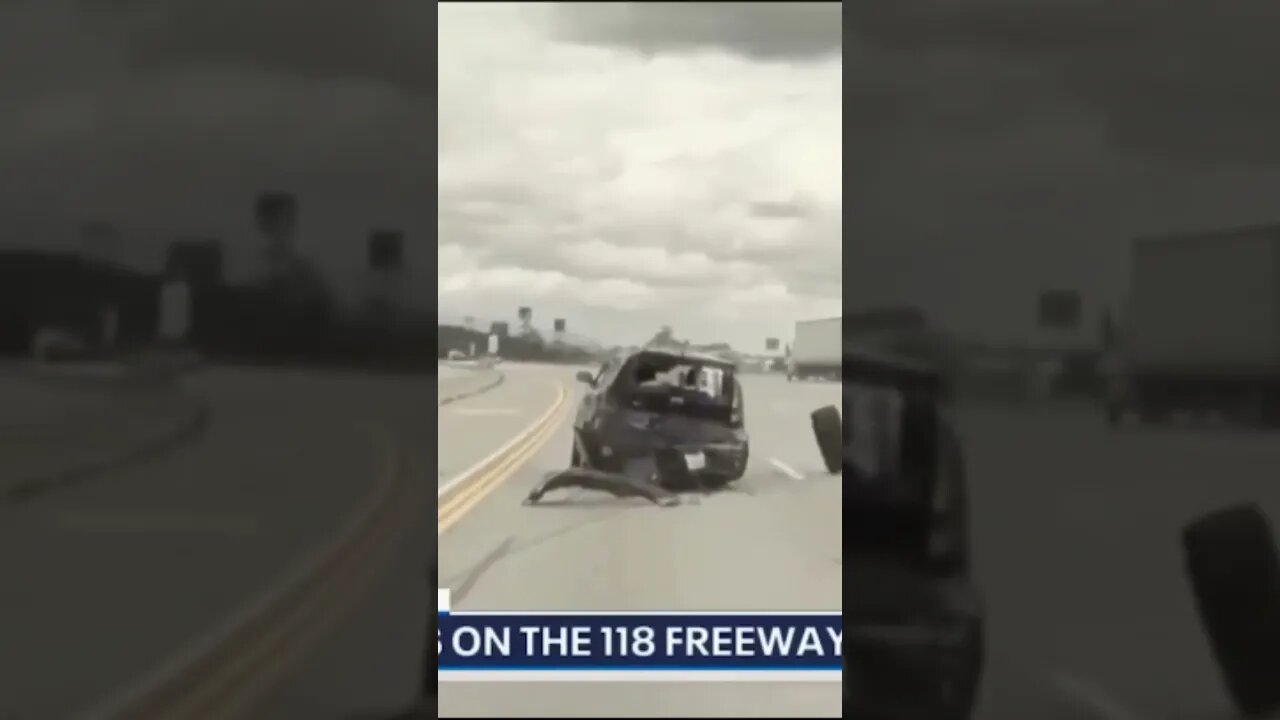 Shocking Car Crash in LA FLIPS Car Over