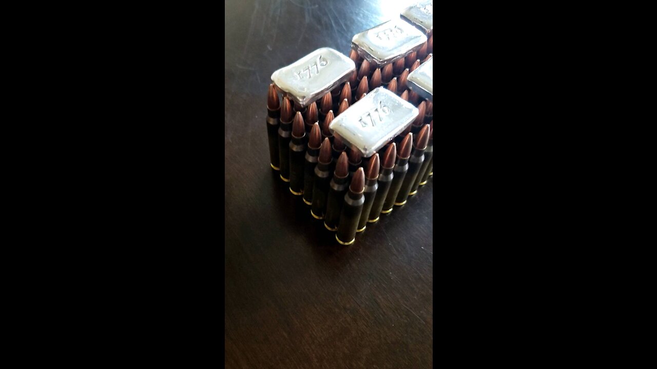 1776 Silver Bullion Bars & 5.56 Ammo