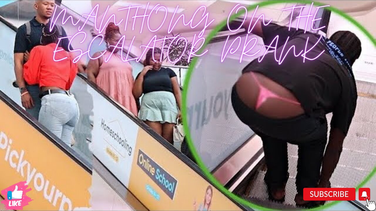 Manthong on the Escalator Prank