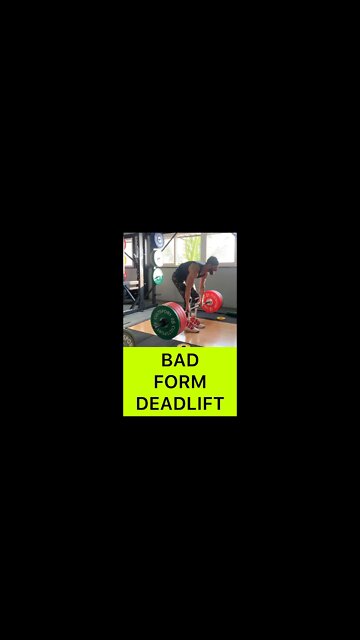 BAD FORM DEADLIFT But Strong Lower Back #short