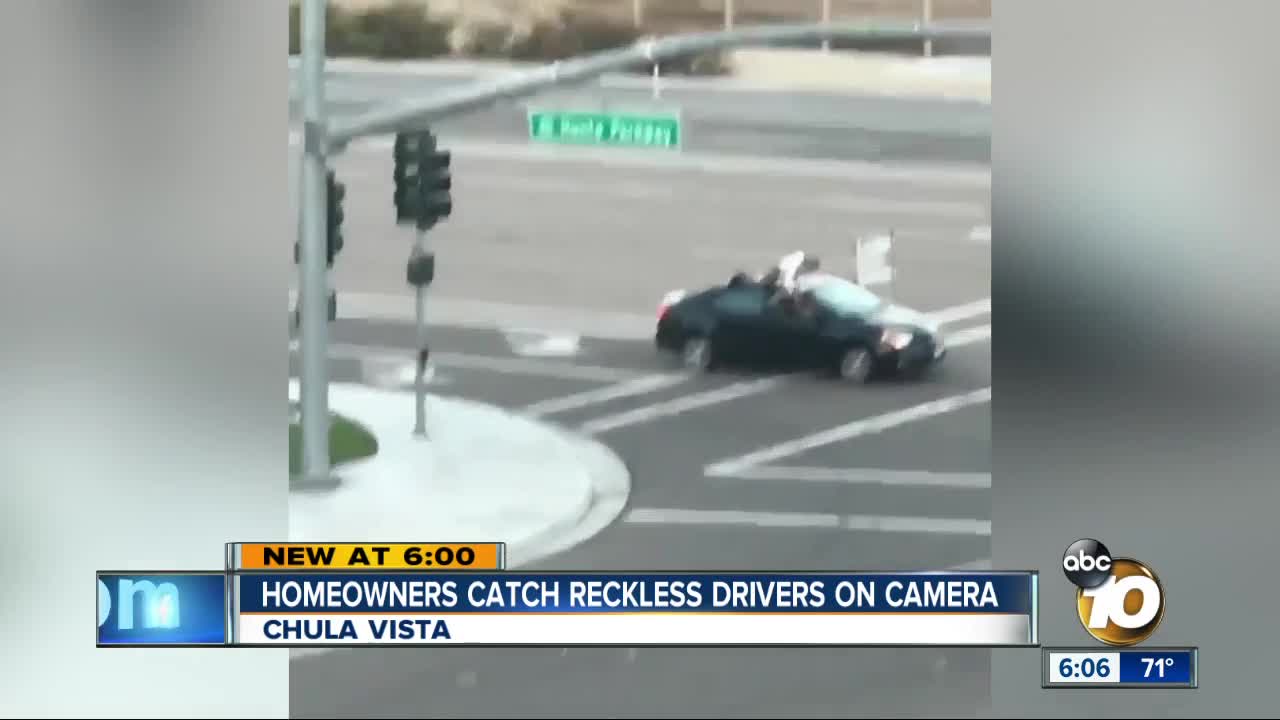 Chula Vista homeowners catch reckless drivers on camera