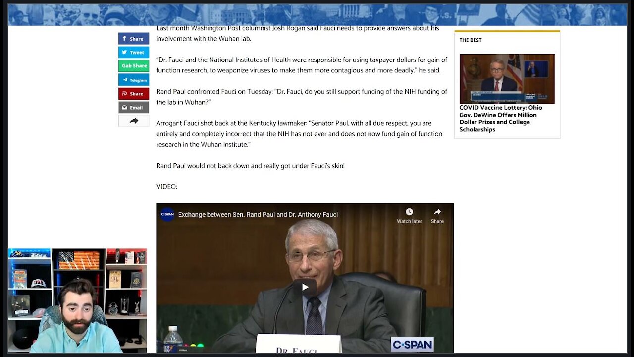 Fauci Forced To Answer For Funding Wuhan Virology Lab Studying & Weaponizing Coronaviruses