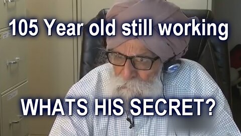 How is this amazing 105 year old man still working? What is the secret?