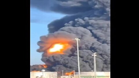 MASSIVE explosion after reported missile attack at Aramco oil facility in Saudi Arabia