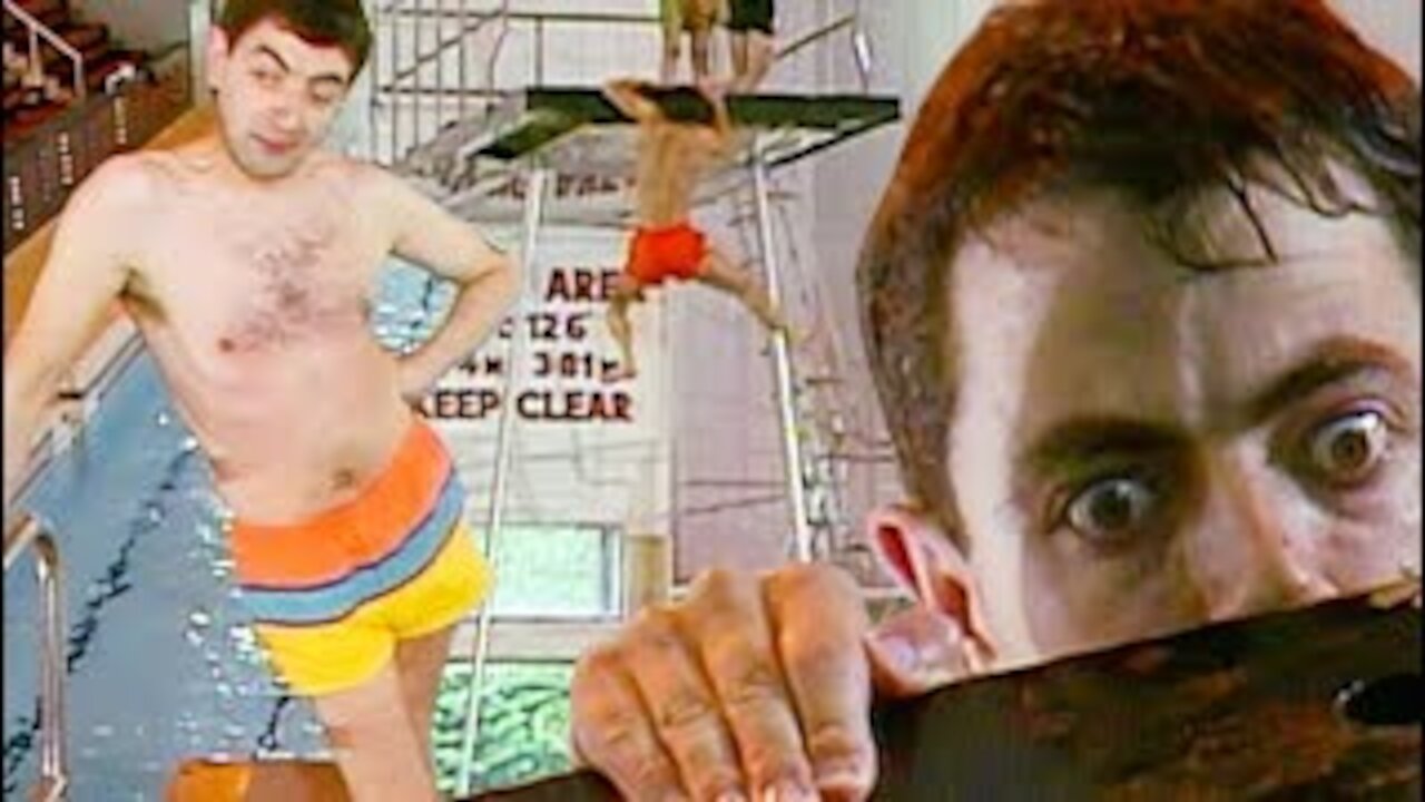 DIVE at swimming pool Mr Bean! - Funny Clips - Mr Bean Official