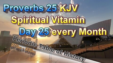 25th Day of the Month - Proverb (Spiritual Vitamin)