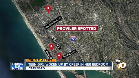 Teen woken up by prowler in her bedroom