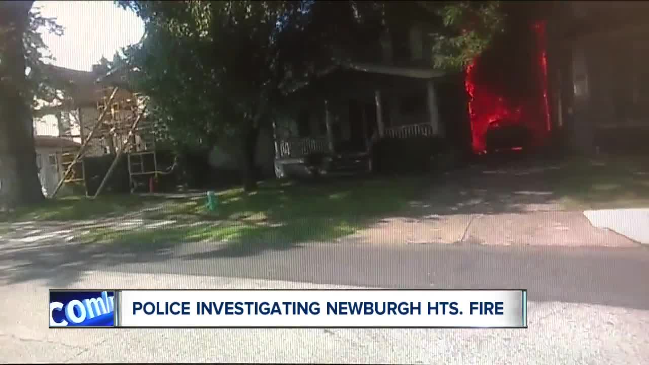 Body camera footage shows Newburgh Heights houses on fire