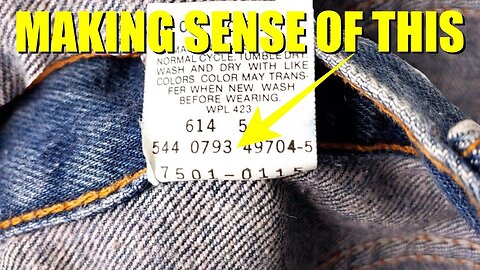 How To Date Your Levi's Using The Care Tag