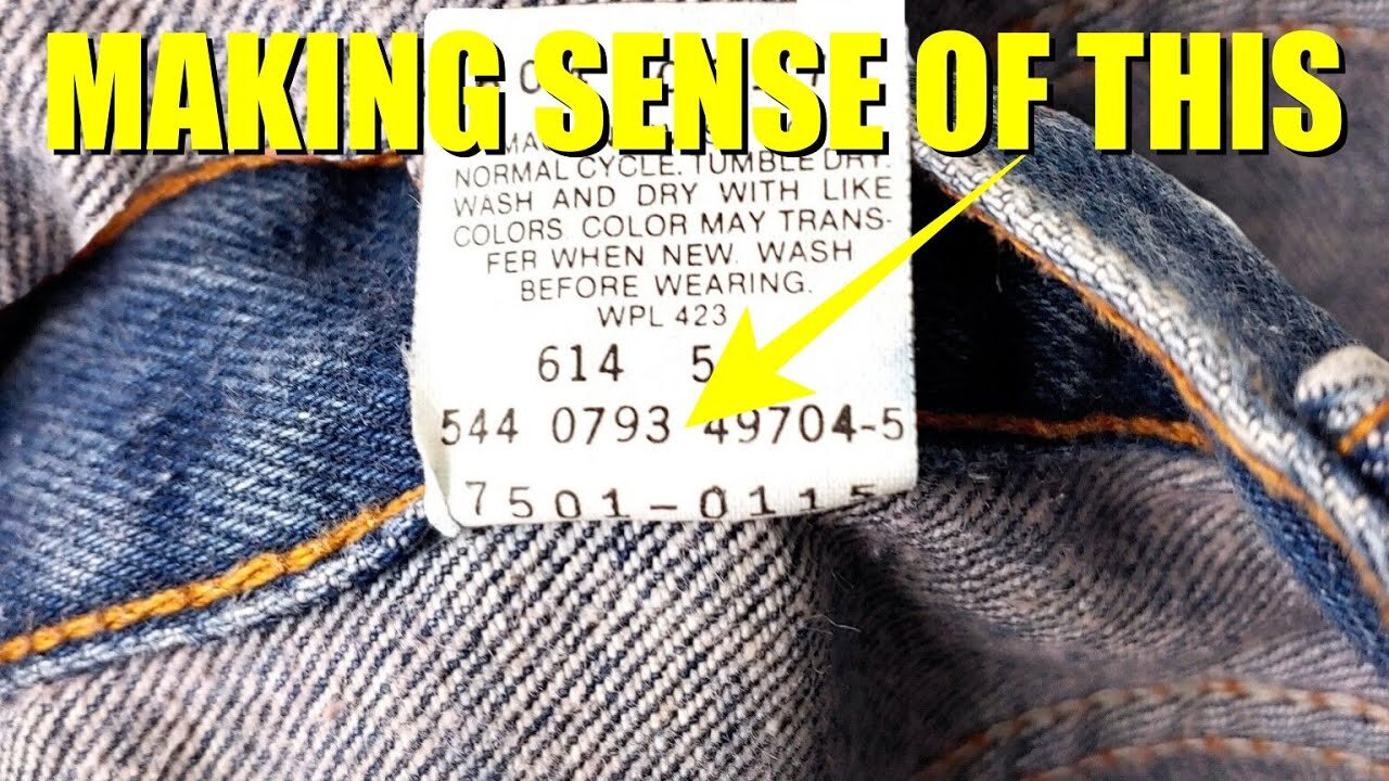 How To Date Your Levi's Using The Care Tag