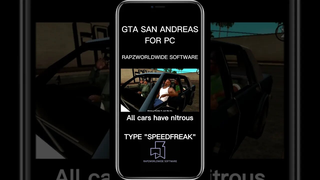 GTA: San Andreas - All cars have nitrous (Cheat for PC)