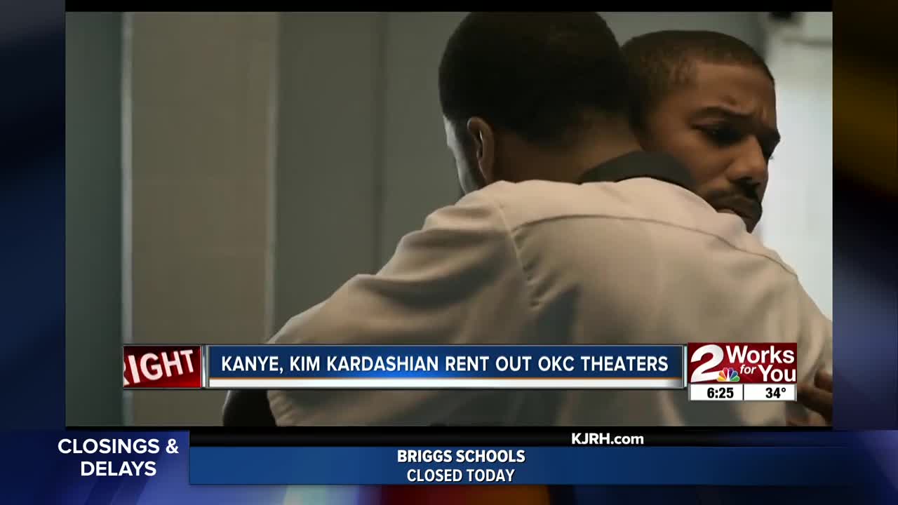 Kanye, Kim Kardashian rent out OKC theaters