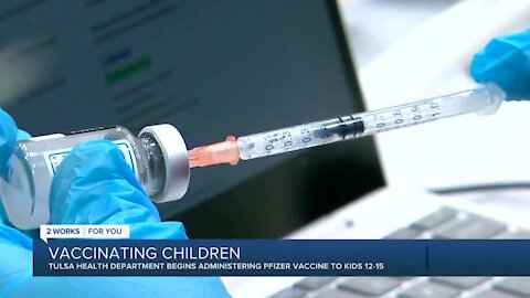 Tulsa Health Department begins administering Pfizer COVID-19 vaccine to ages 12 and up