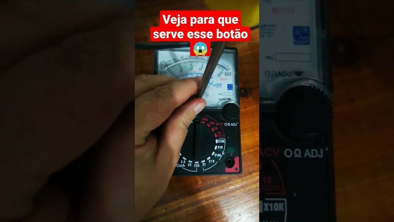 Aprenda calibrar seu multímetro analógico.