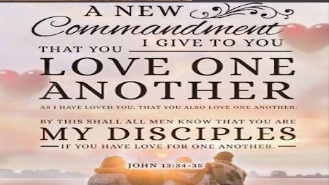 Jesus said love one another