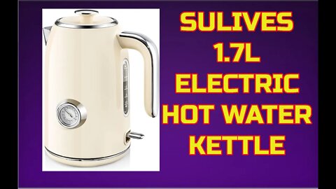 SULIVES Electric Hot Water Kettle with Temperature Gauge