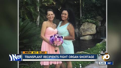 Transplant recipients fight organ shortage