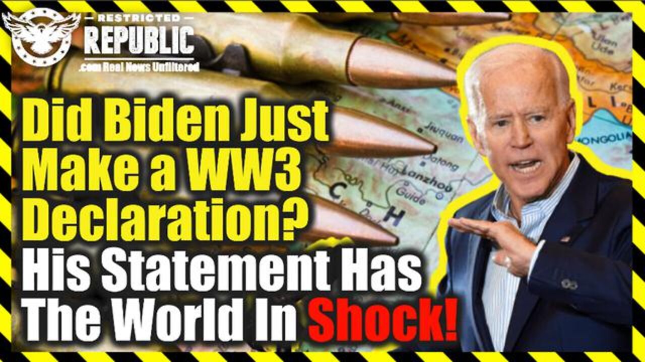 BREAKING NEWS 04/08/2022 - BIDEN'S STATEMENT HAS THE WORLD IN SHOCK!