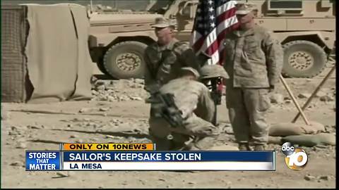 Sailor's keepsake stolen