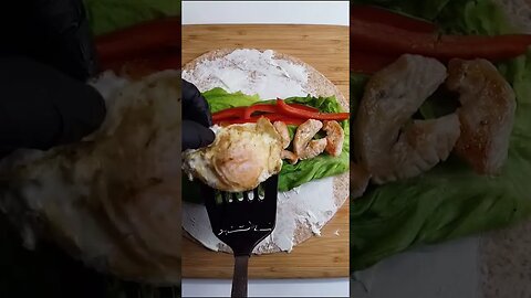 Chicken Wrap schneller Snack #rezepte #food #shorts