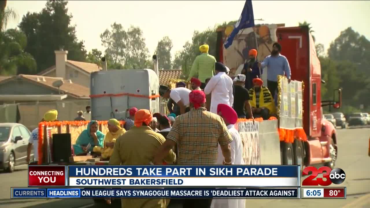Hundreds take part in Sikh parade in Southwest Bakersfield