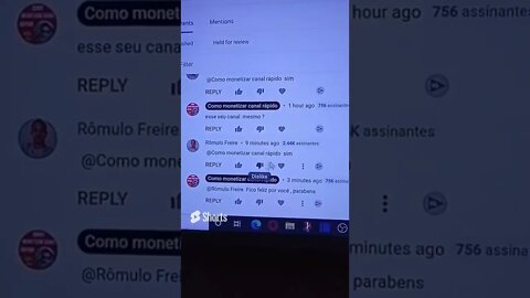 Mais um inscrito conseguiu monetizar seu canal usando nossa estratégia