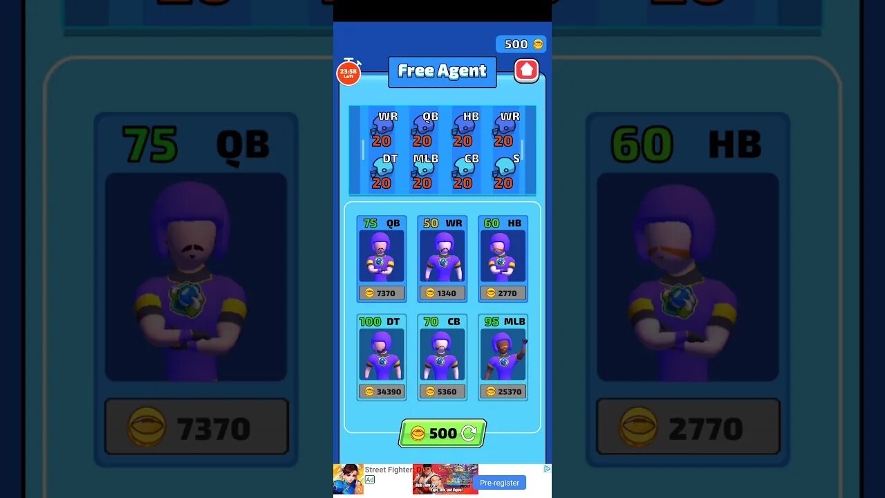 FREE AGENT TOUCHDOWB GLORY