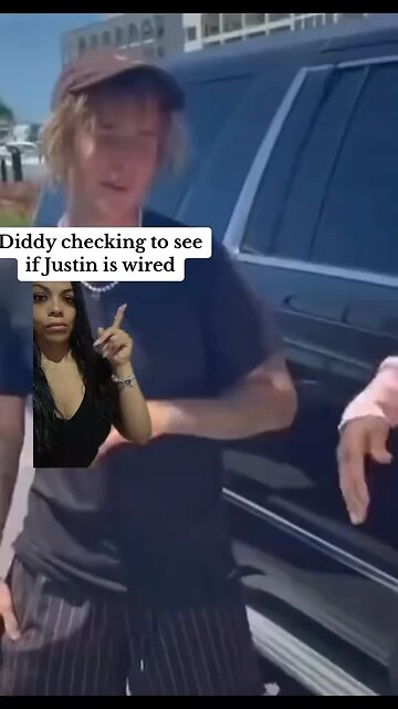 Diddy is asking Justin B if he is wearing a wire