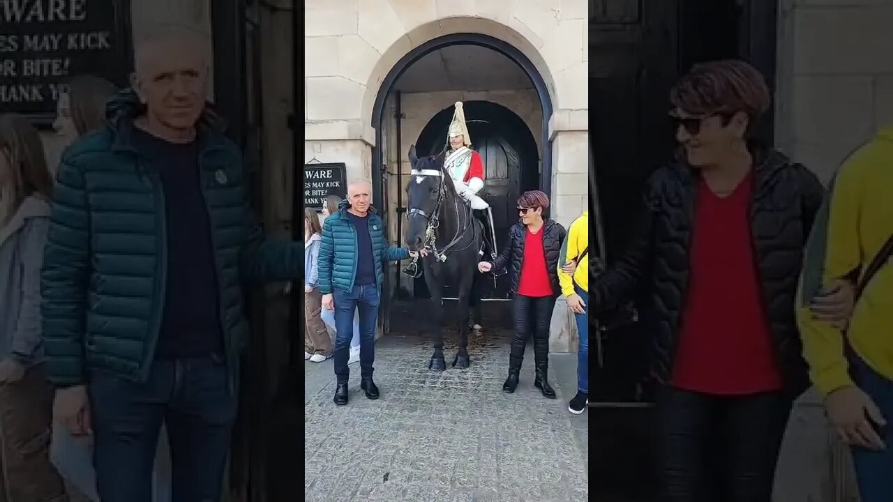 Touching the Reins no reaction #horseguardsparade