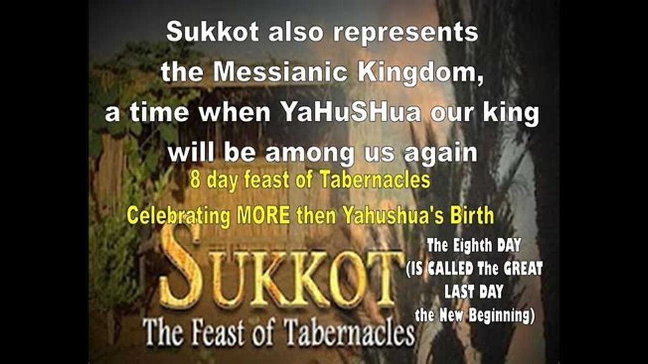 Amightywind Prophecy 75 - I, YAHUVEH, Will Sanctify And Meet You In Your Sukkot! [I Command You to Keep and Honor MY Holy Days] mirrored