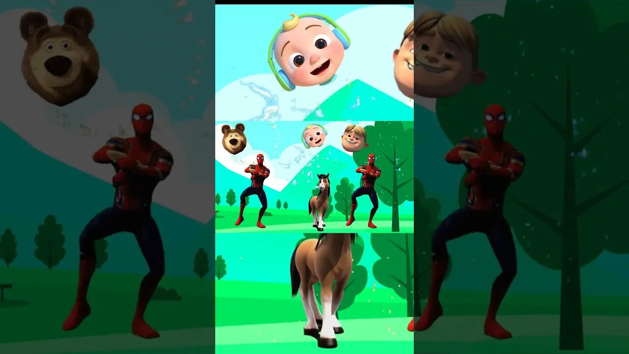 Masha And The Bear ,COCOMELON | Match the Head | Video for kids #033