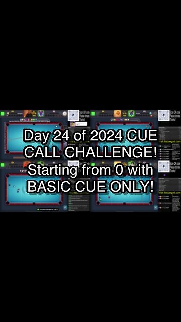 Day 24 of 2024 CUE CALL CHALLENGE! Starting from 0 with BASIC CUE ONLY!