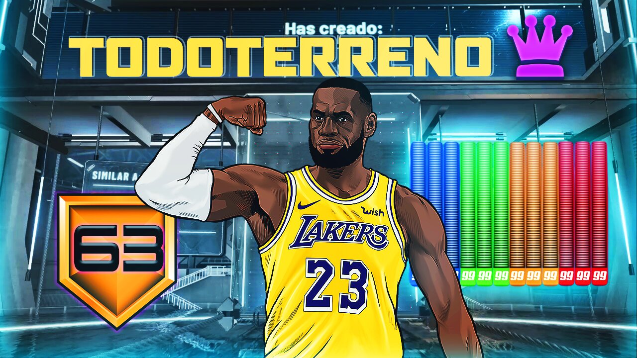 MEJOR ARQUETIPO NBA 2K21! 63 Insigias! DEMIGOD Imparable! Crear LeBron James Build NBA 2k21