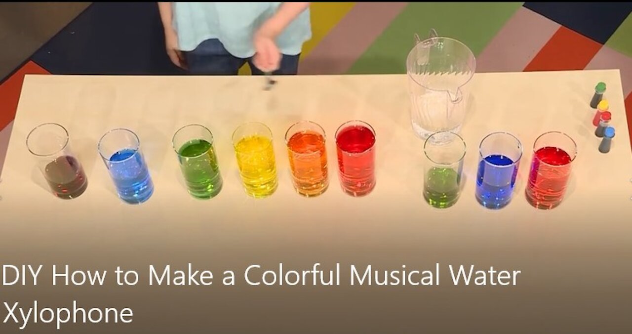 DIY Colorful Musical Water Xylophone 🎼