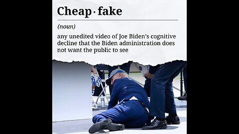 "CHEAP-FAKE" BECAUSE THEY WANT YOU TO DOUBT THE REAL VIDEOS ABOUT TO DROP