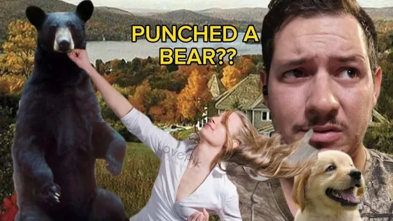Bear Attacks Dog, Woman Punches it in the Face