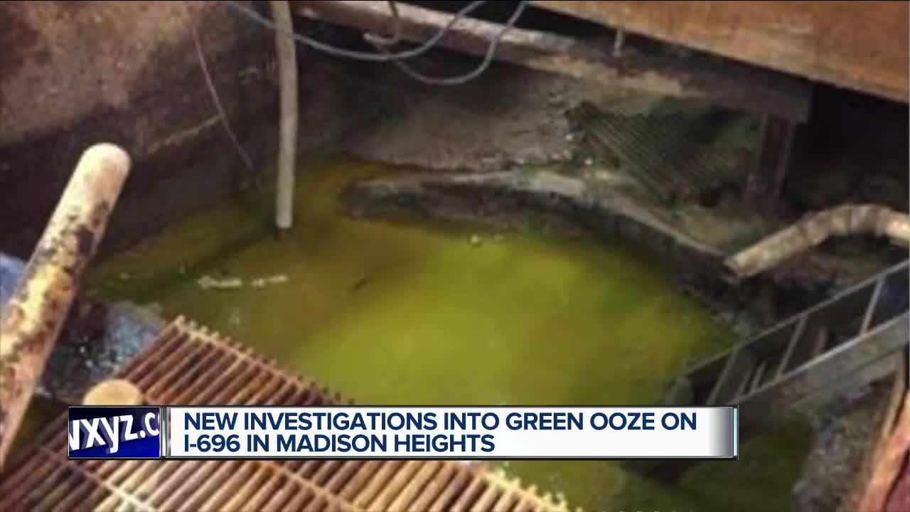 New investigations into green ooze on I-696 in Madison Heights