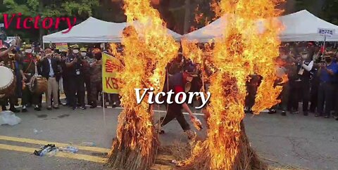 220818.♥특별취재. kbs 사장인형 화형식 과 국회똥개 잡으로 출동