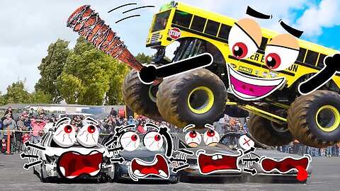 Monster Truck Crashes | Monster Jam World Finals | Doodles