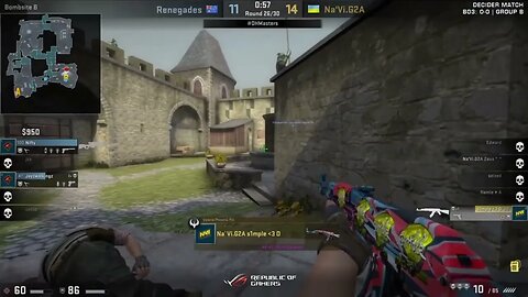 1v5 S1mple1 Clutch vs Renegades