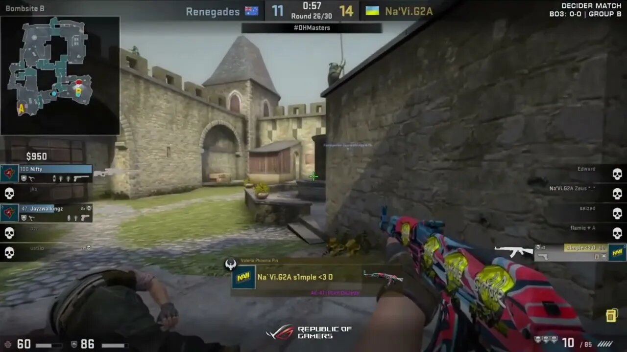 1v5 S1mple1 Clutch vs Renegades