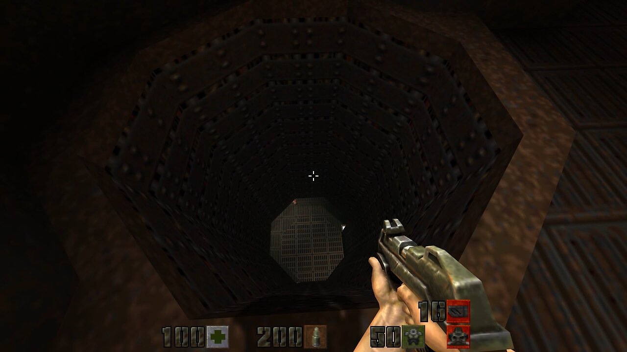 What is wrong with the elevator? (Quake 2 remastered)