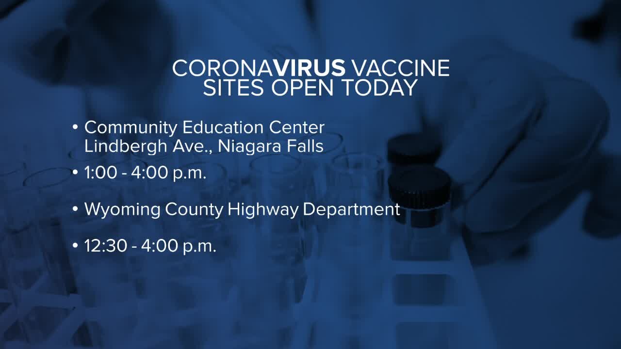 Mass vaccination site at Keybank center opens today, others in WNY open as well